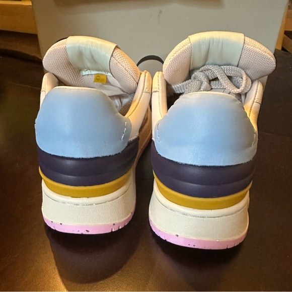 NIB ONCEPT Paris Leather Sneaker 6 Orchid Multi - Picture 4 of 10